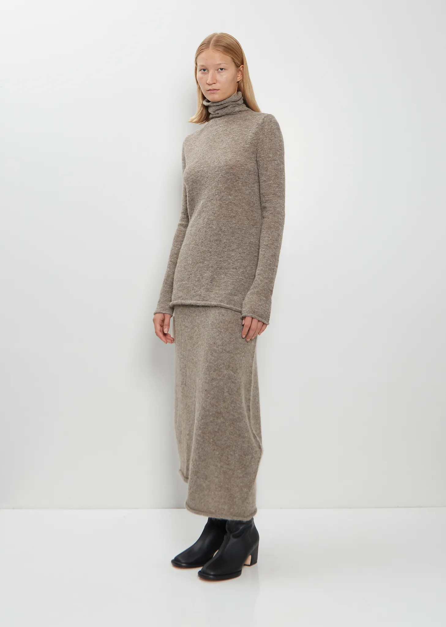 Funnel Neck Alpaca Sweater sold by La Garconne product image thumbnail 4