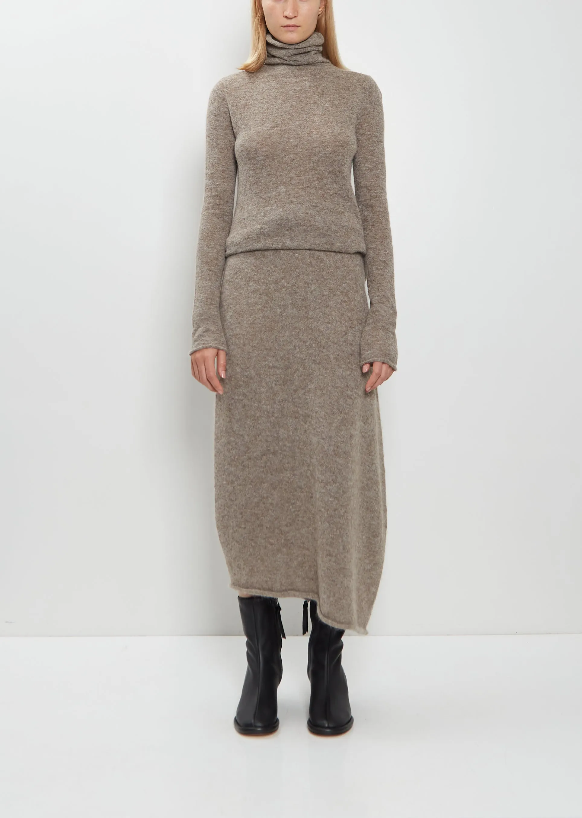 Askew Alpaca Skirt sold by La Garconne