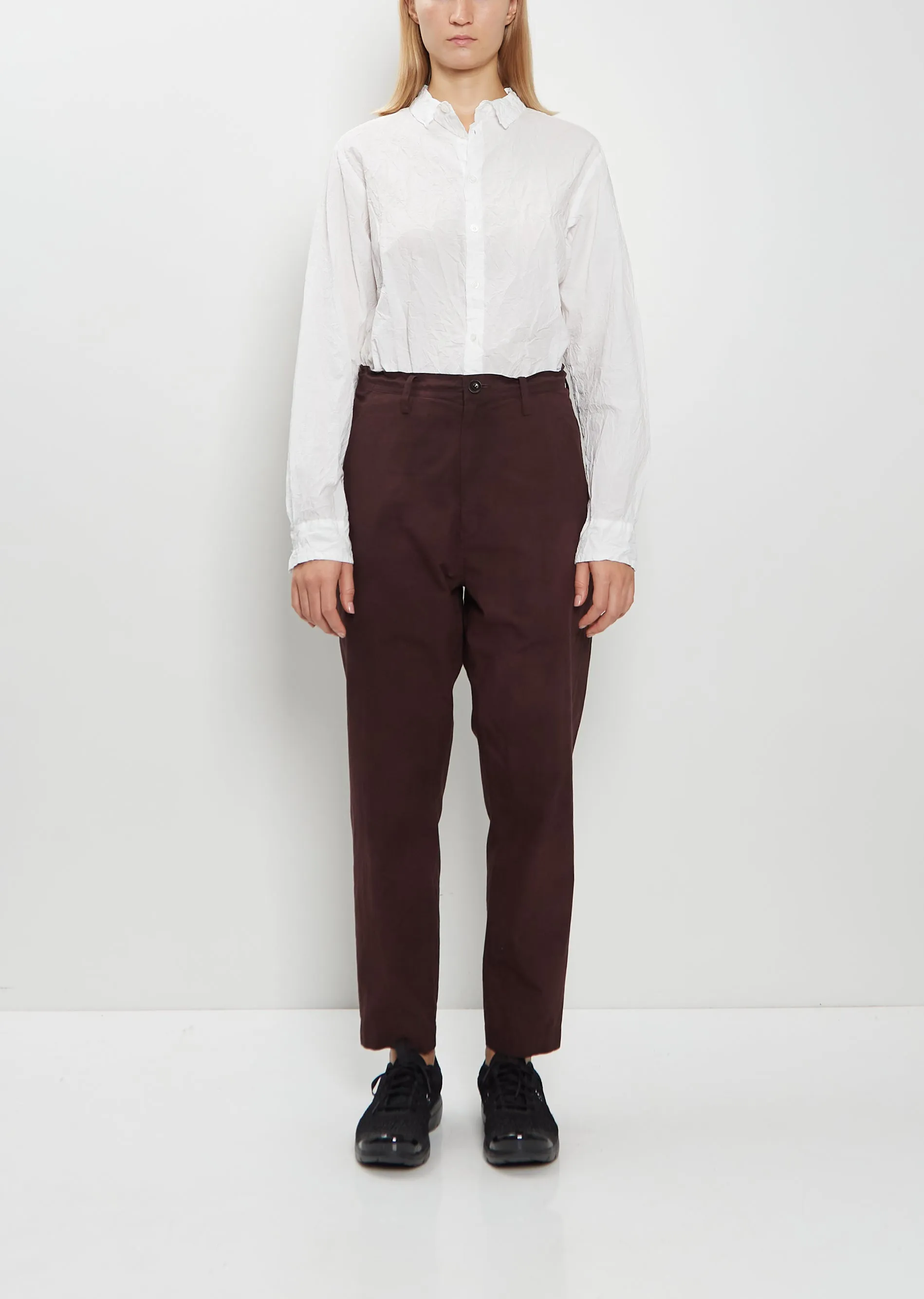 Cotton Wool Tapered Pants sold by La Garconne