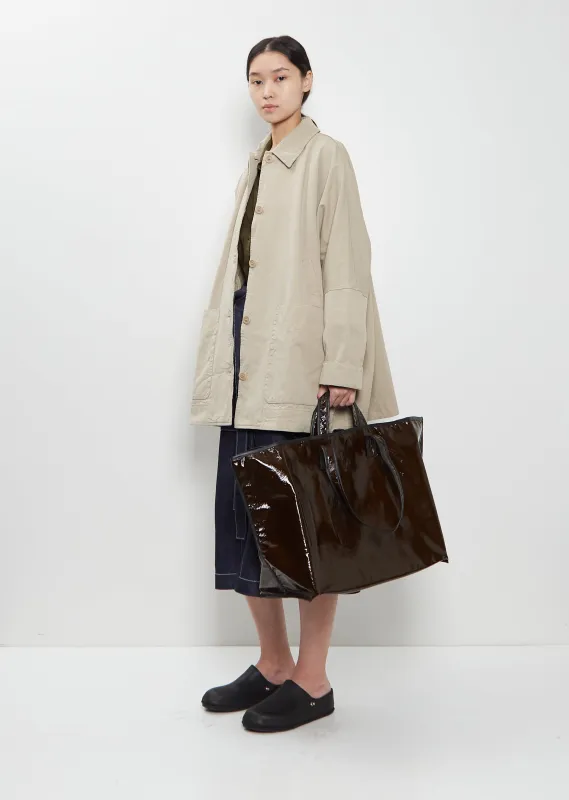 Lacquer Wool Tote sold by La Garconne