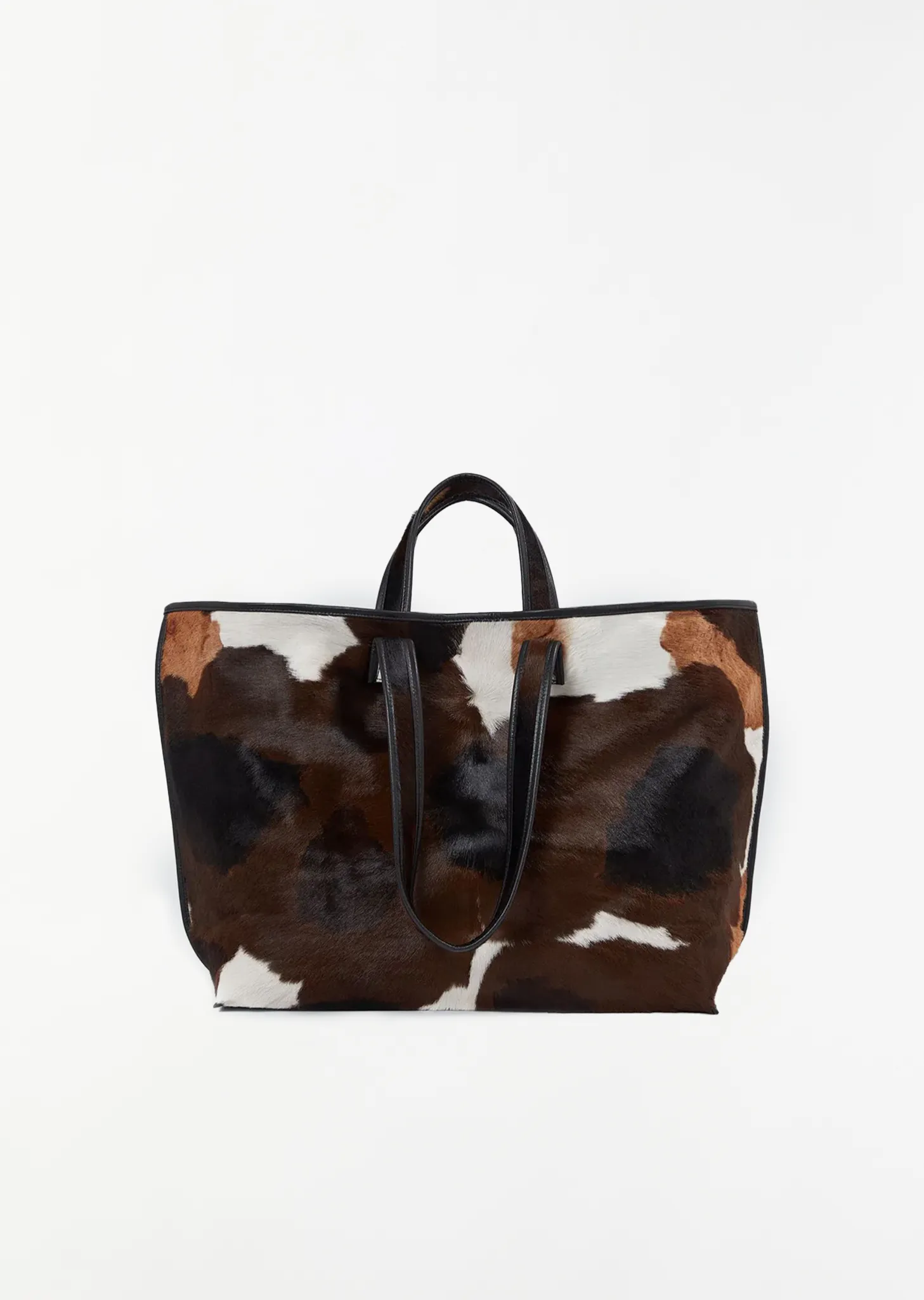 Natural Hair Leather Tote sold by La Garconne