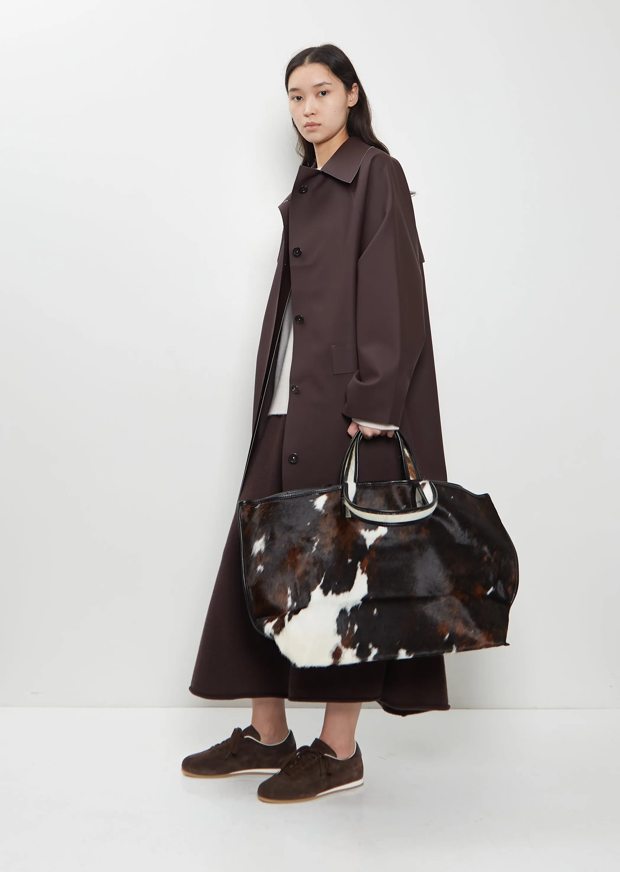 Natural Hair Leather Tote sold by La Garconne product image thumbnail 3