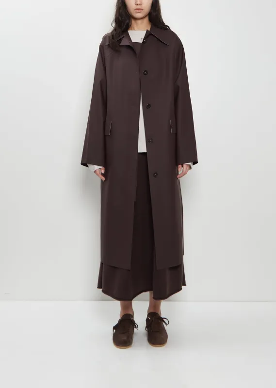 Original Below Rubber Coat — Dark Brown sold by La Garconne