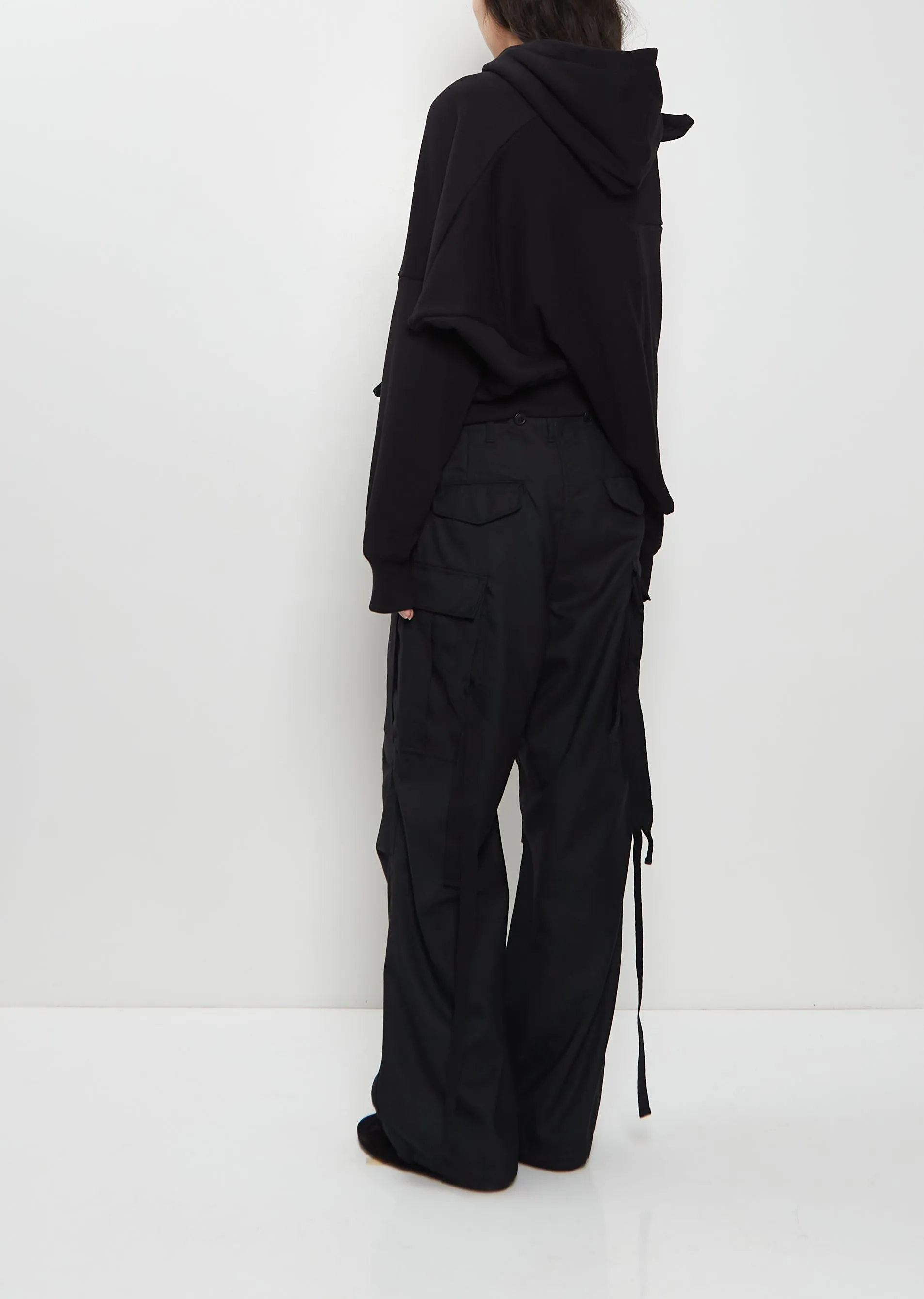 Cotton French Terry Asymmetrical Hoodie sold by La Garconne product image thumbnail 3
