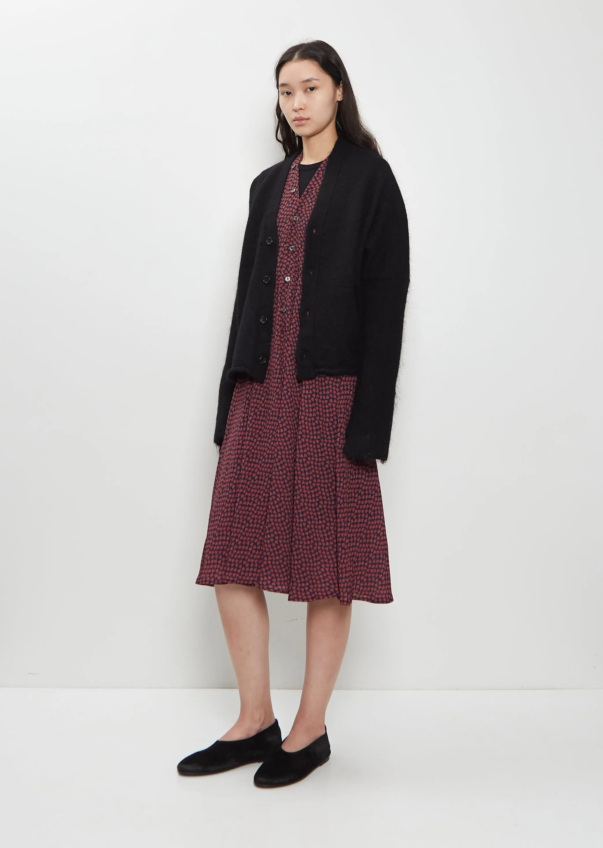 Wool Jersey Rib Knit Cardigan sold by La Garconne product image thumbnail 4