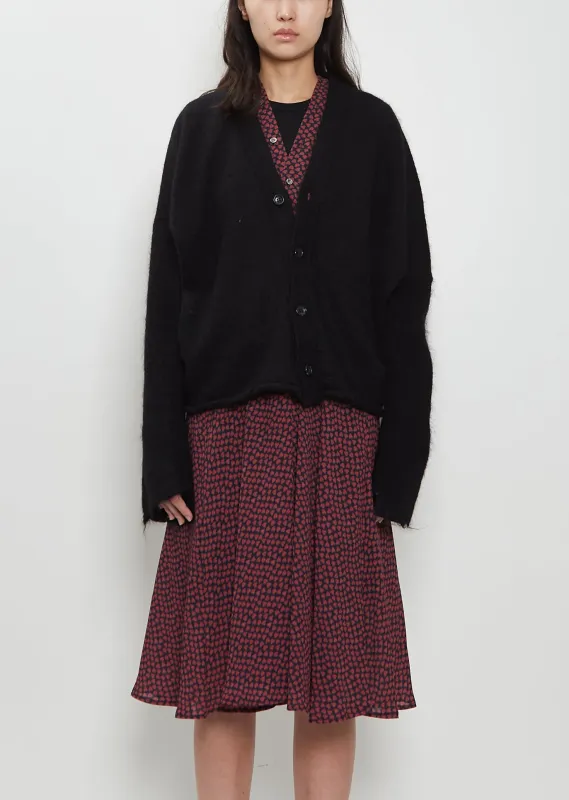 Wool Jersey Rib Knit Cardigan made by Junya Watanabe