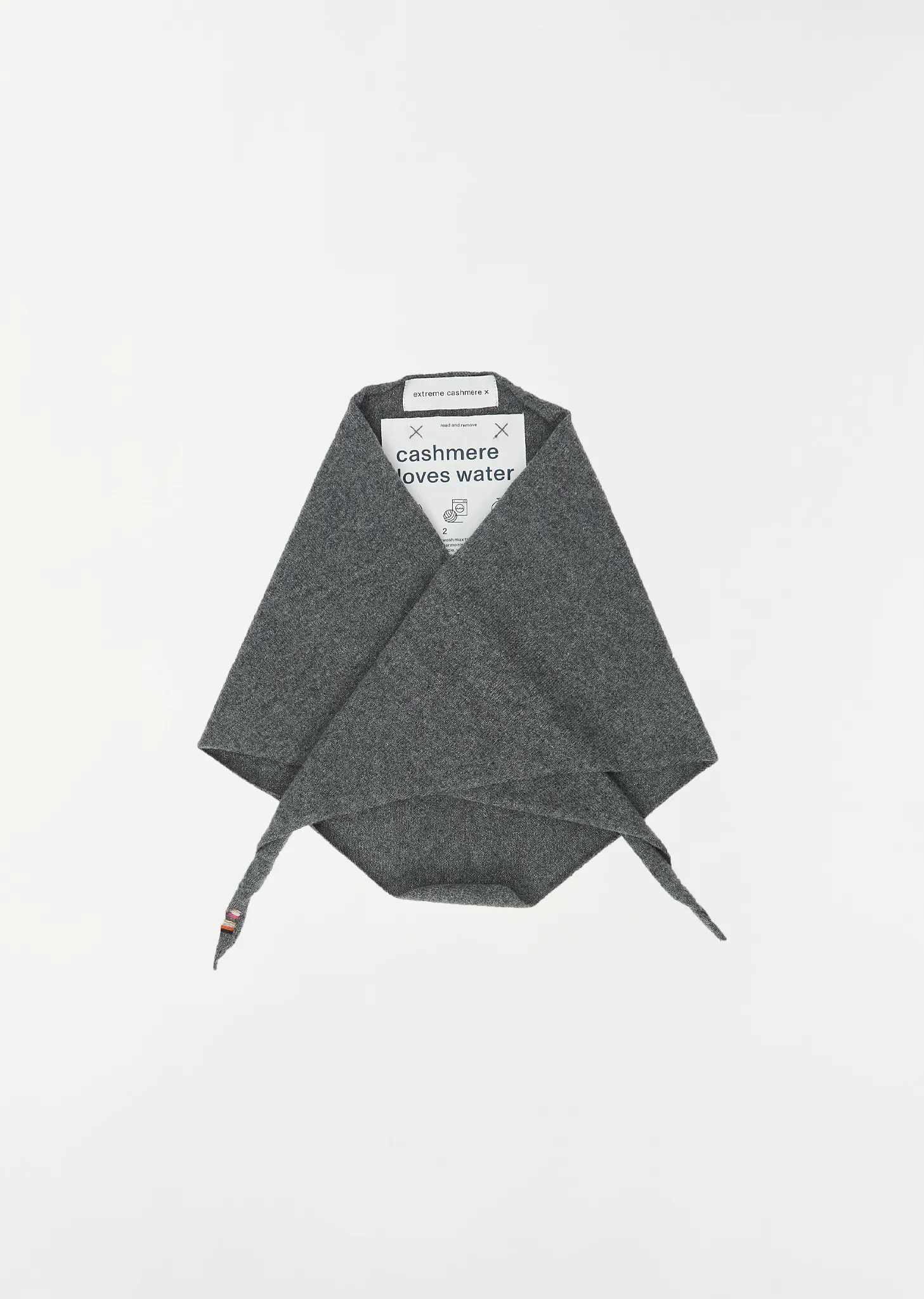 n°35 Bandana Stretch Cashmere Scarf — Felt sold by La Garconne