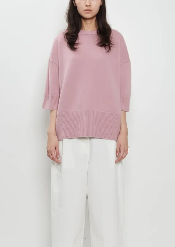 n°433 Sassie Cashmere Sweater — Rosa sold by La Garconne
