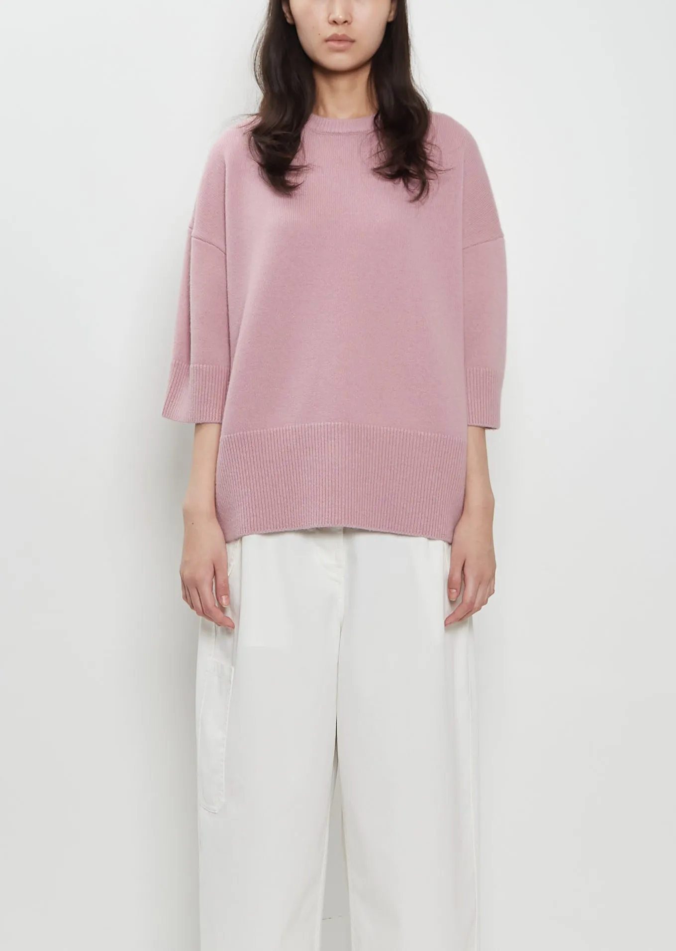 n°433 Sassie Cashmere Sweater — Rosa sold by La Garconne