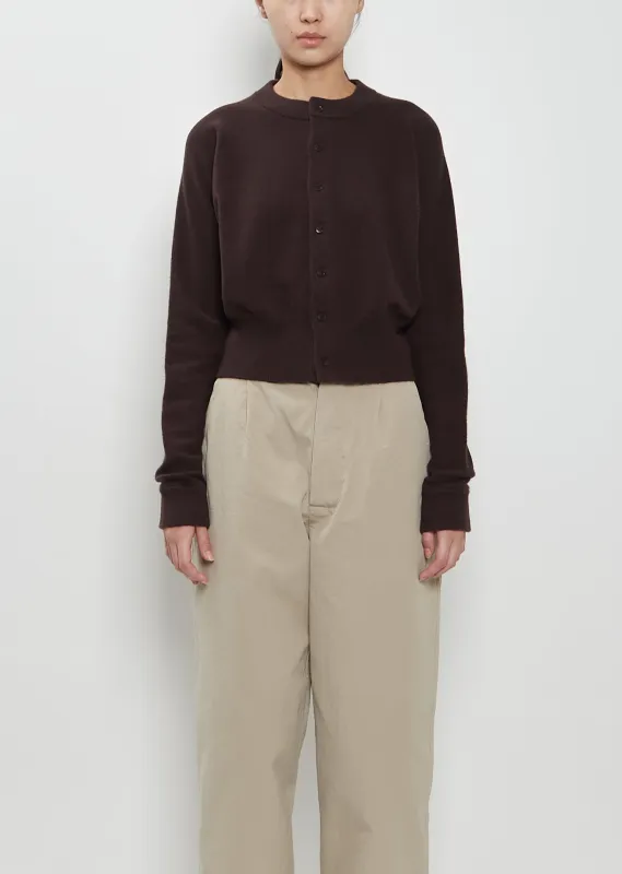 n°257 Blouson Stretch Cashmere Cardigan sold by La Garconne