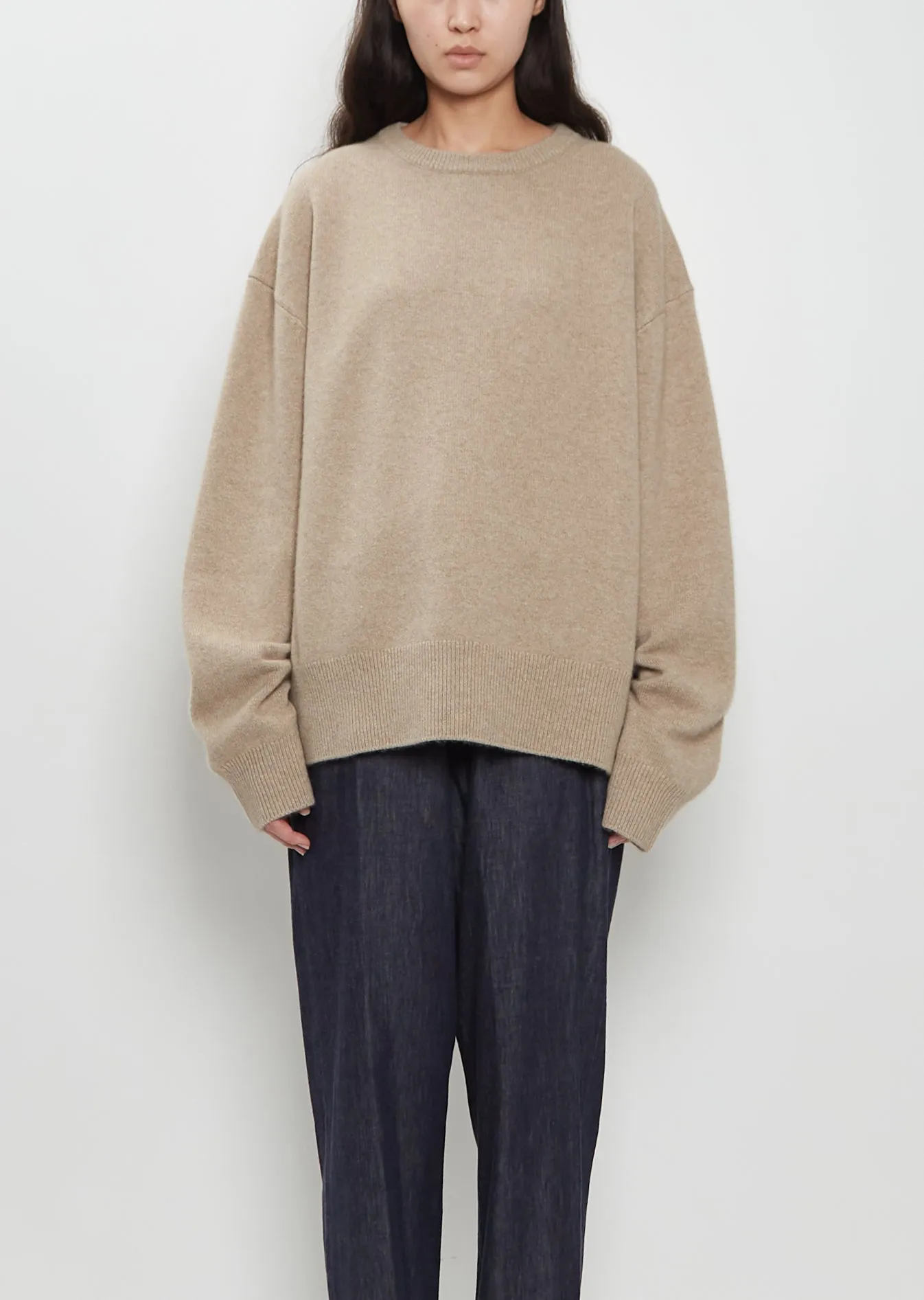 n°431 Mike Stretch Cashmere Sweater — Oat sold by La Garconne