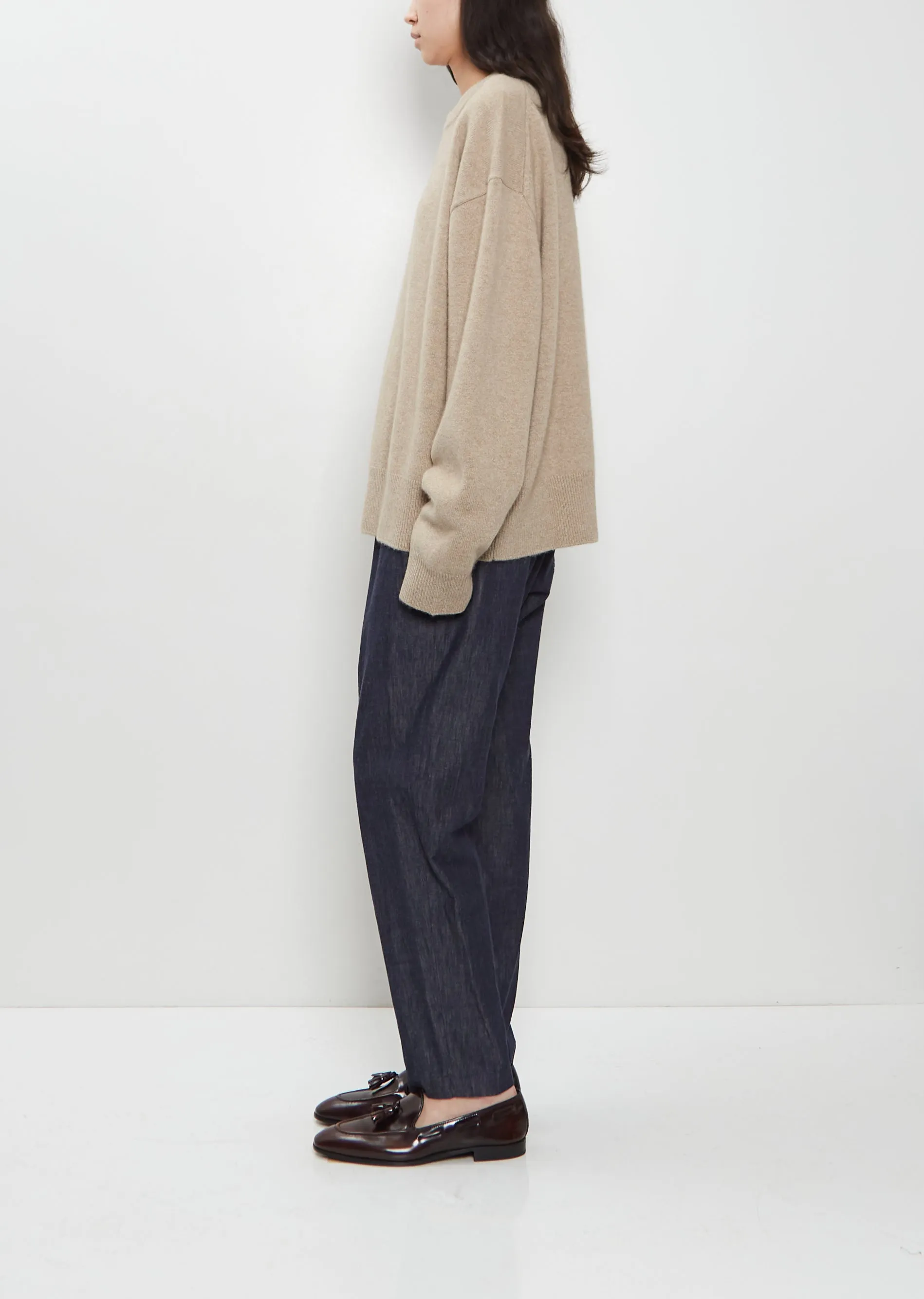 n°431 Mike Stretch Cashmere Sweater — Oat sold by La Garconne product image thumbnail 2