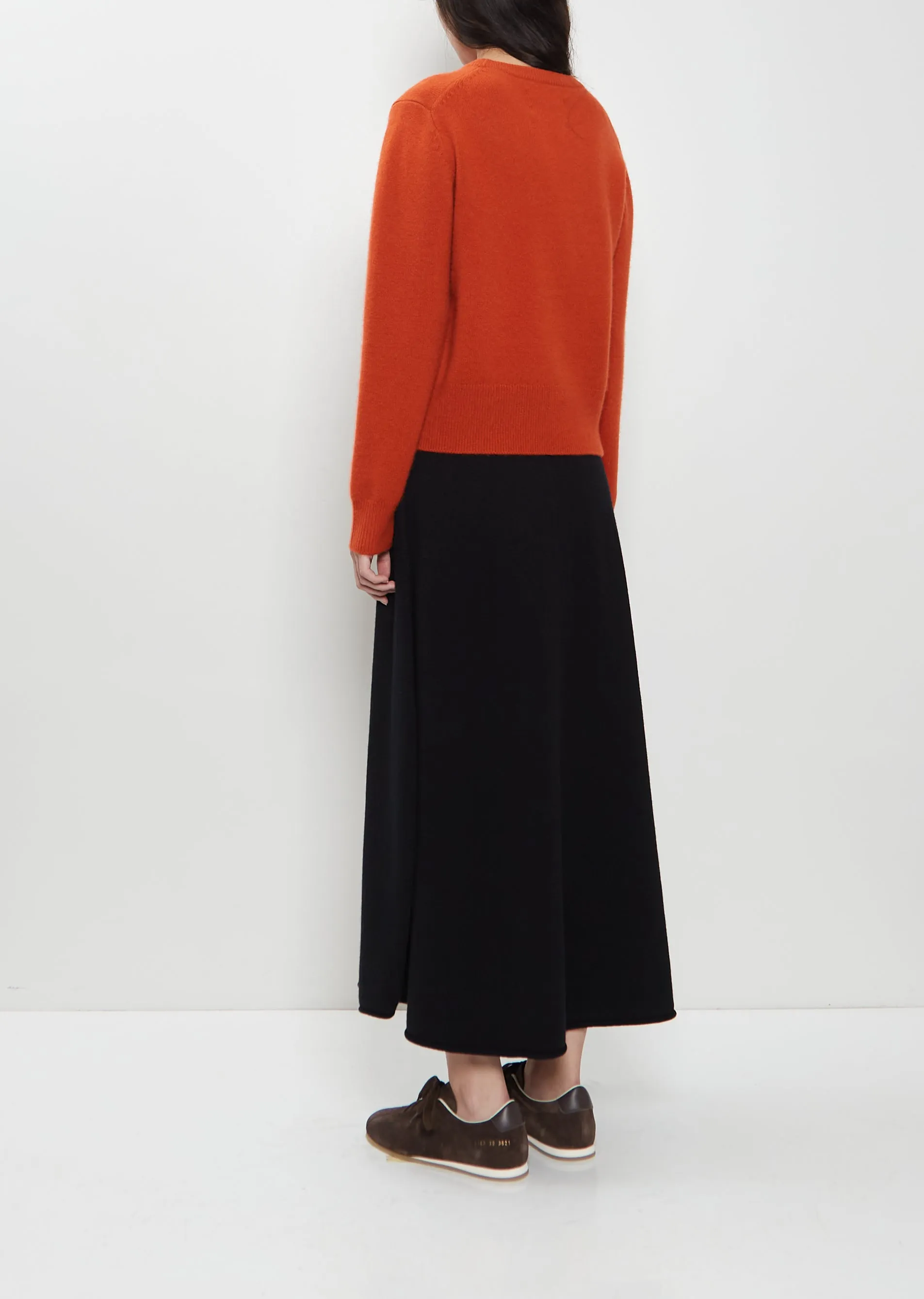 n°430 Jeanne Stretch Cashmere Sweater — Dark Orange sold by La Garconne product image thumbnail 3
