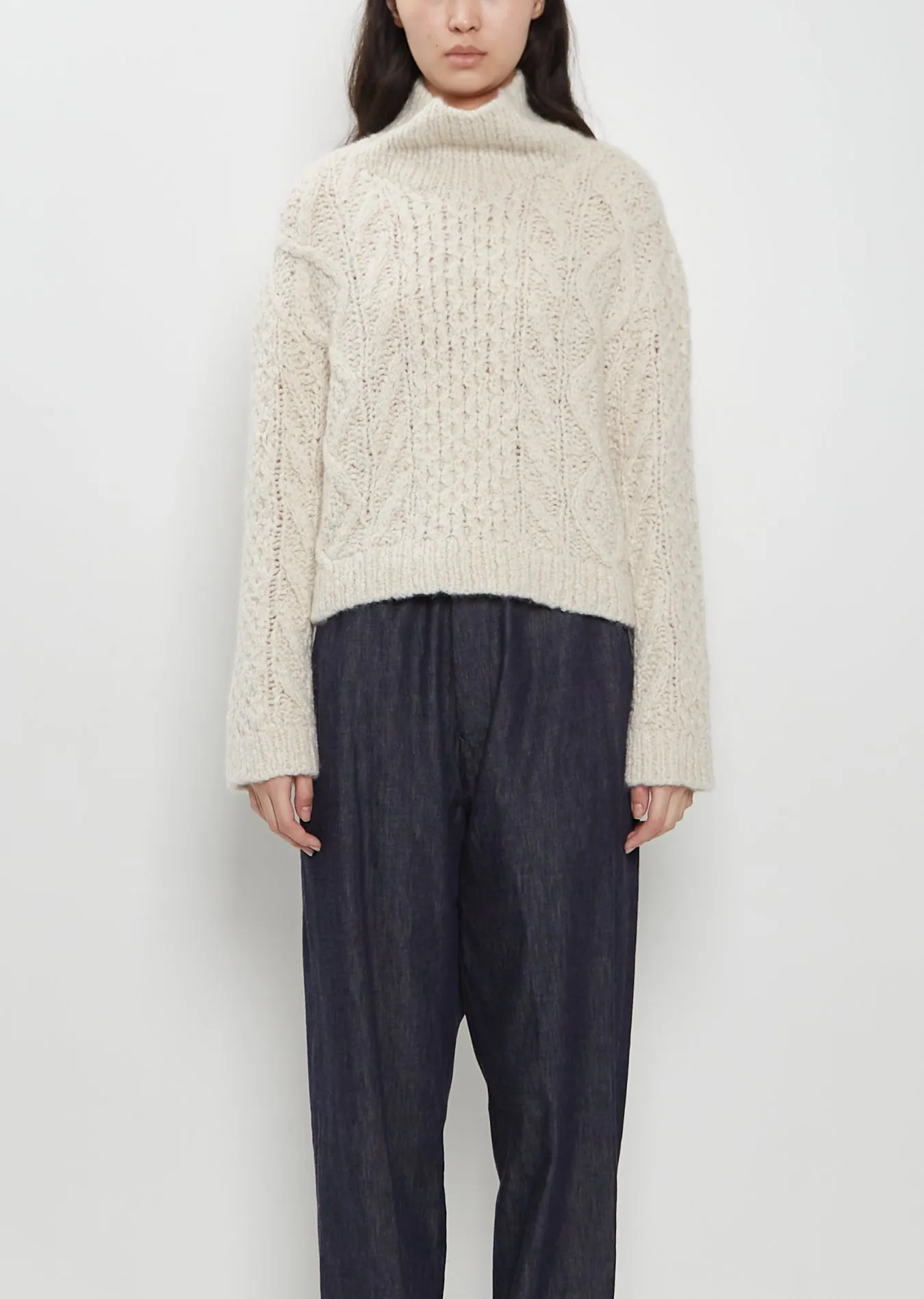 Louise Cashmere Silk Sweater sold by La Garconne