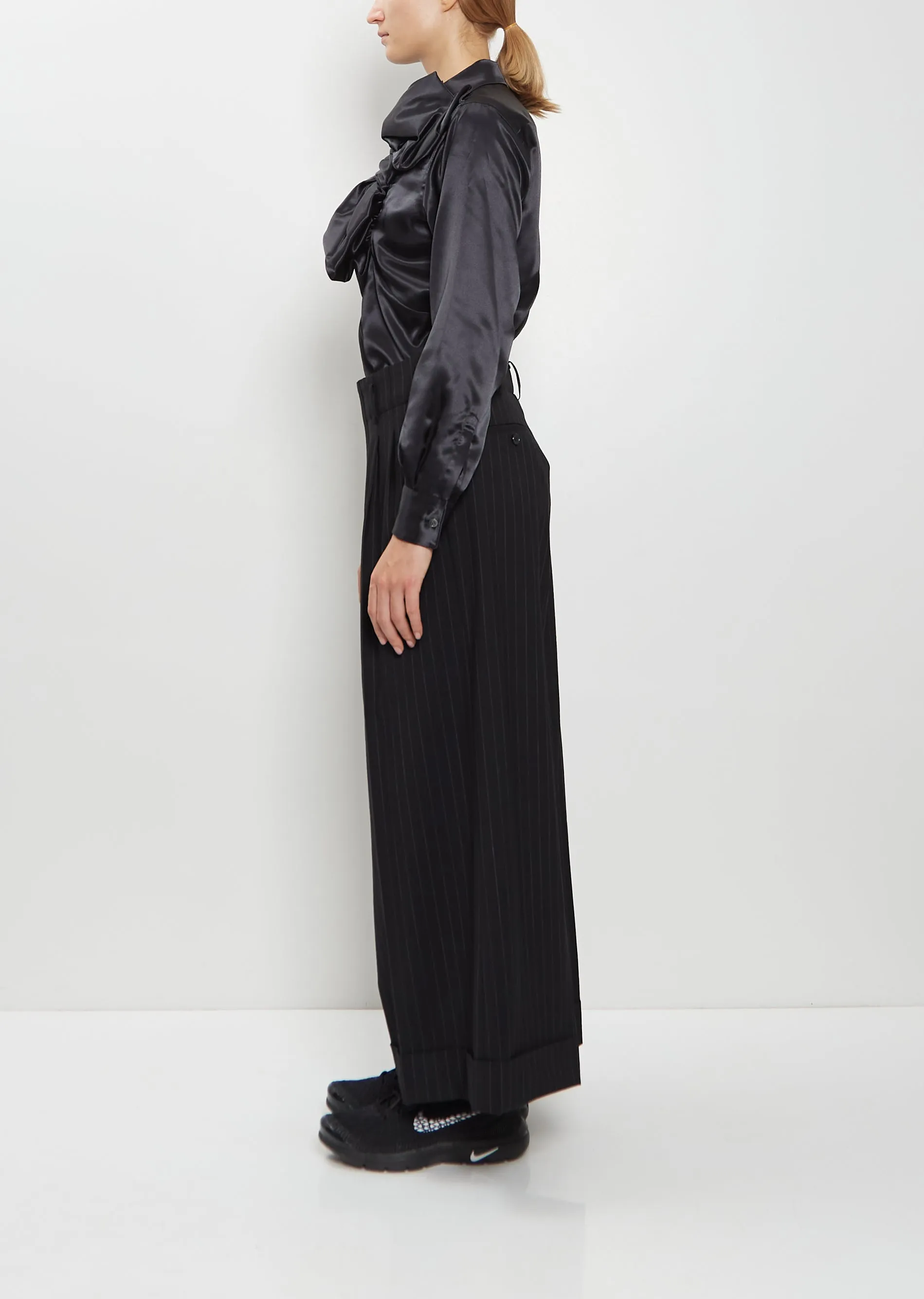 Cropped Wide Wool Blend Pants sold by La Garconne product image thumbnail 2