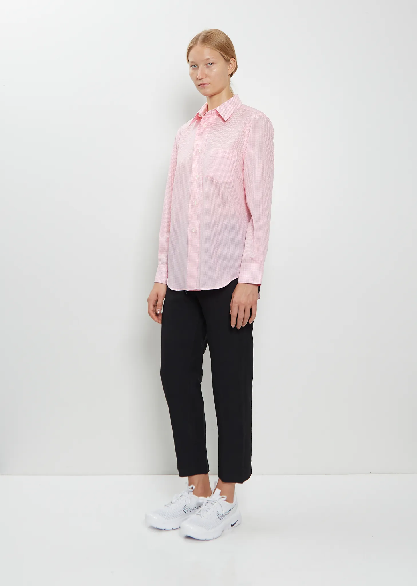 Classic Collar Lightweight Shirt — Pink sold by La Garconne product image thumbnail 4