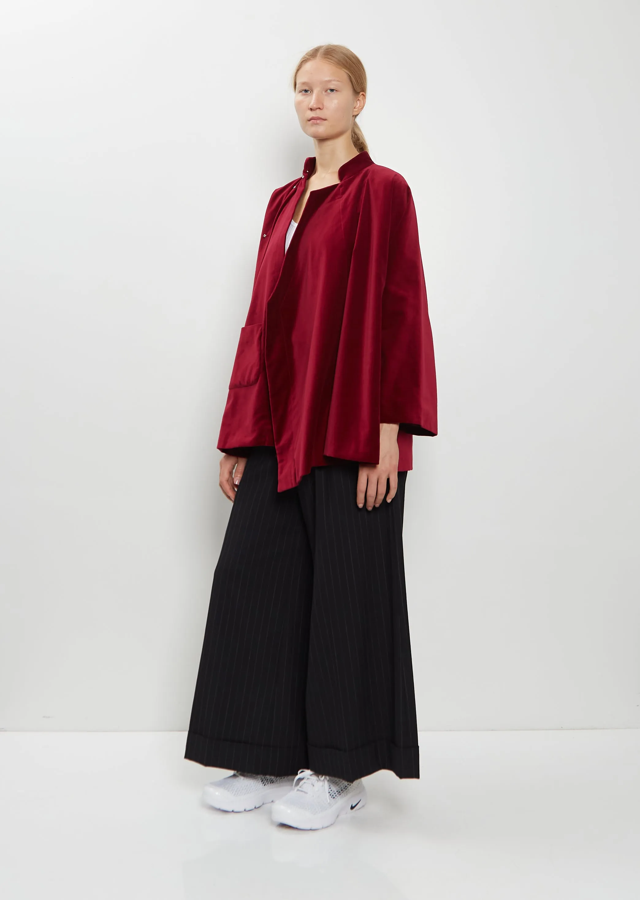 Asymmetric Cotton Velvet Jacket sold by La Garconne product image thumbnail 4