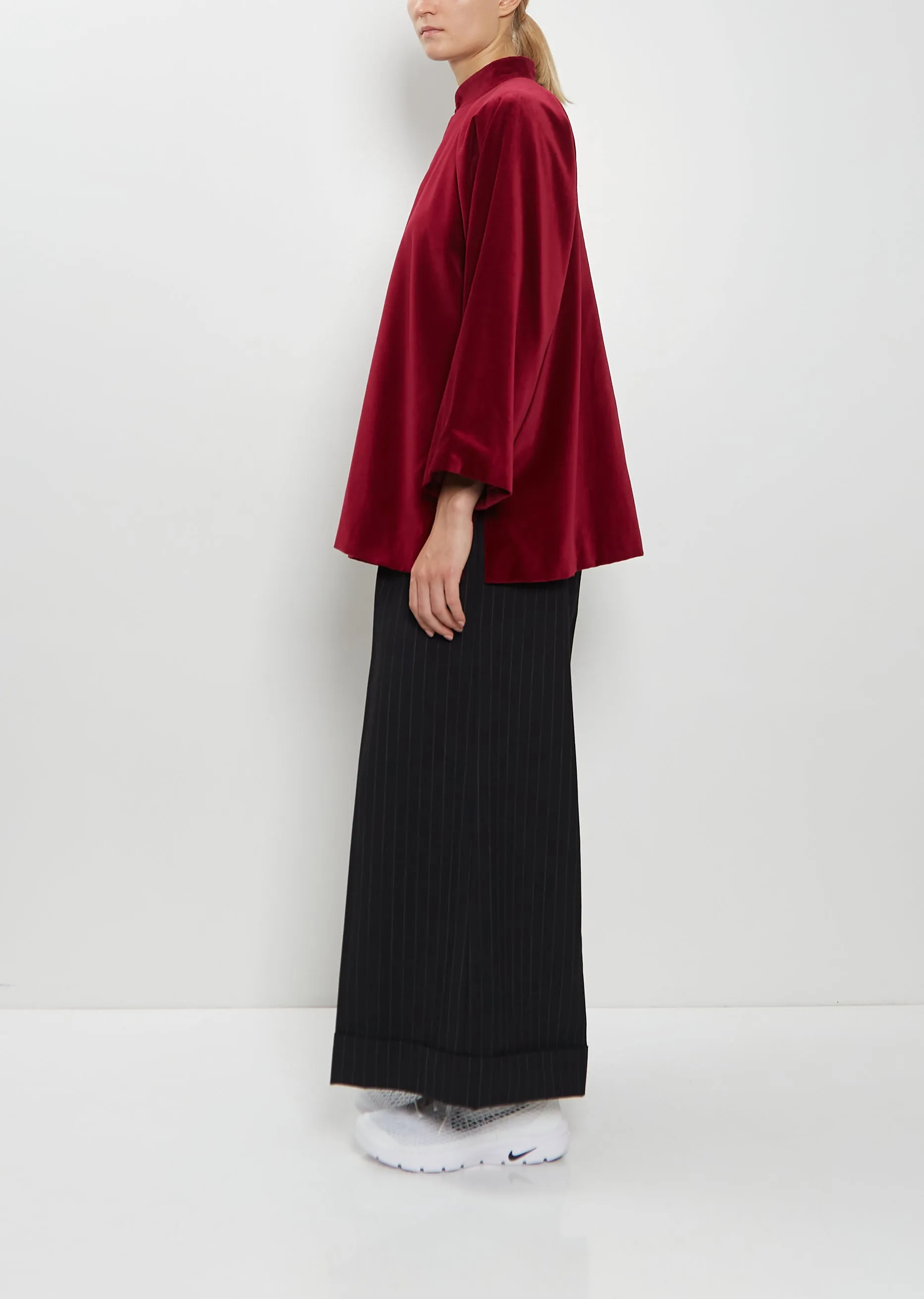 Asymmetric Cotton Velvet Jacket sold by La Garconne product image thumbnail 2