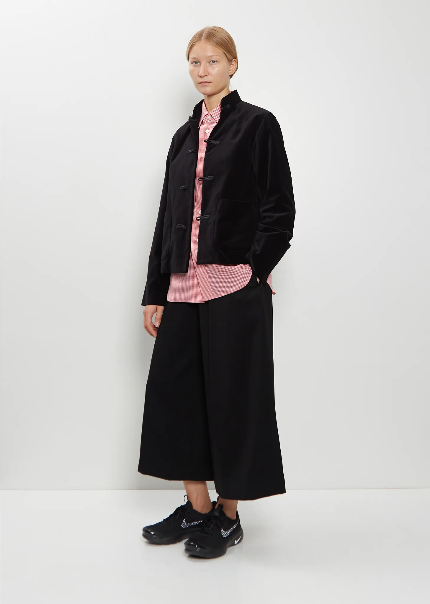 Stand Collar Velvet Jacket sold by La Garconne product image thumbnail 4