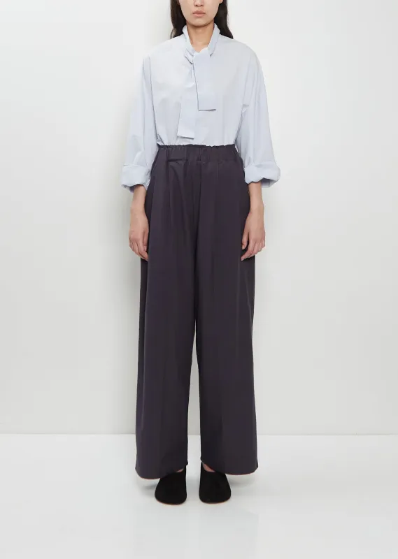 Luce Pin-Tuck Cotton Trouser sold by La Garconne