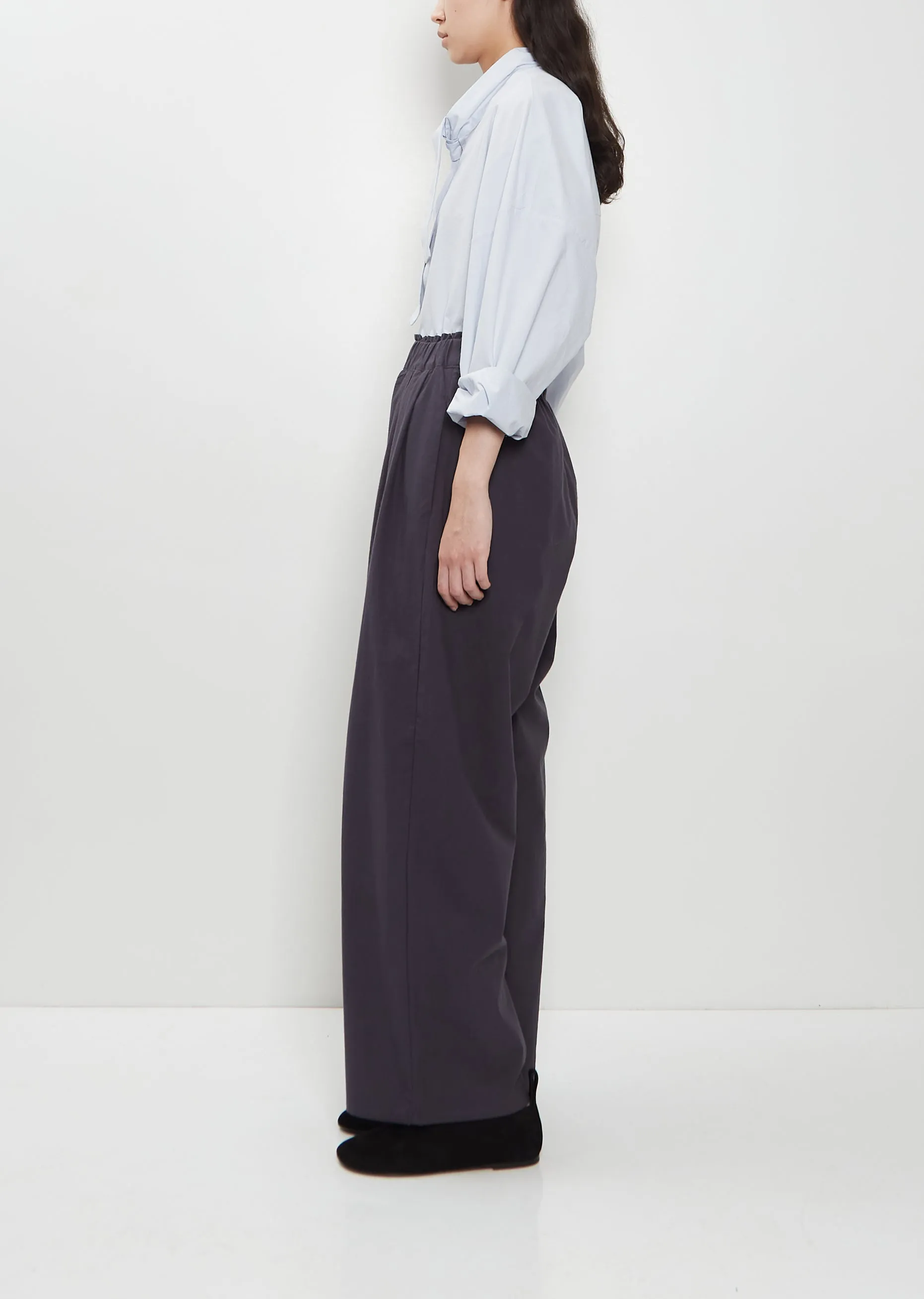 Luce Pin-Tuck Cotton Trouser sold by La Garconne product image thumbnail 2