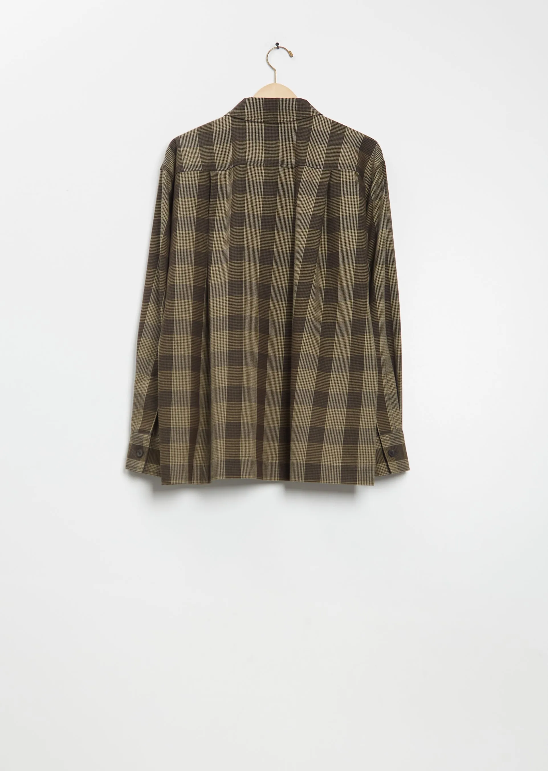 Wool Cotton Overshirt — Black / Brown / Multi sold by La Garconne product image thumbnail 2