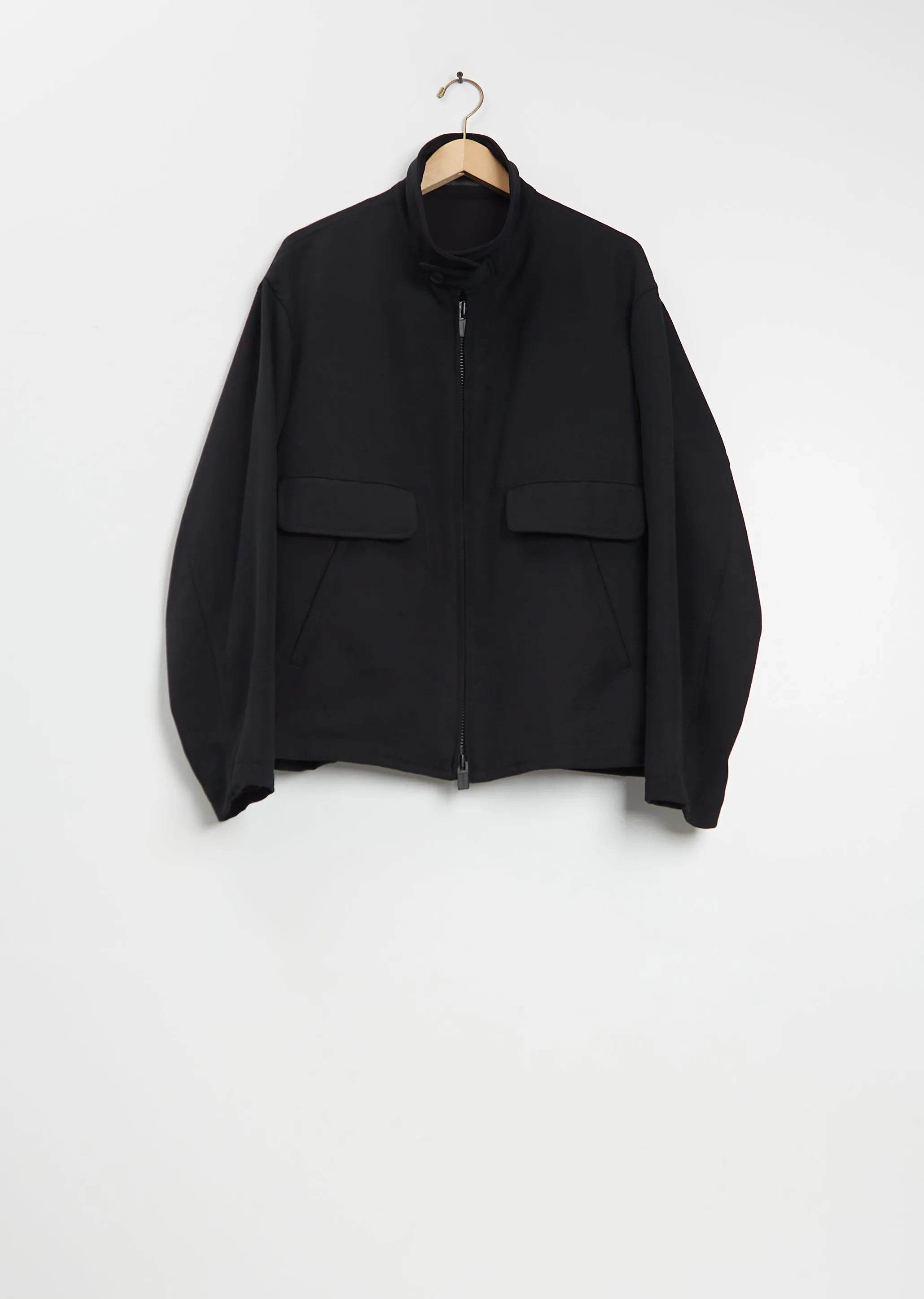 Tab Collar Wool Blouson sold by La Garconne