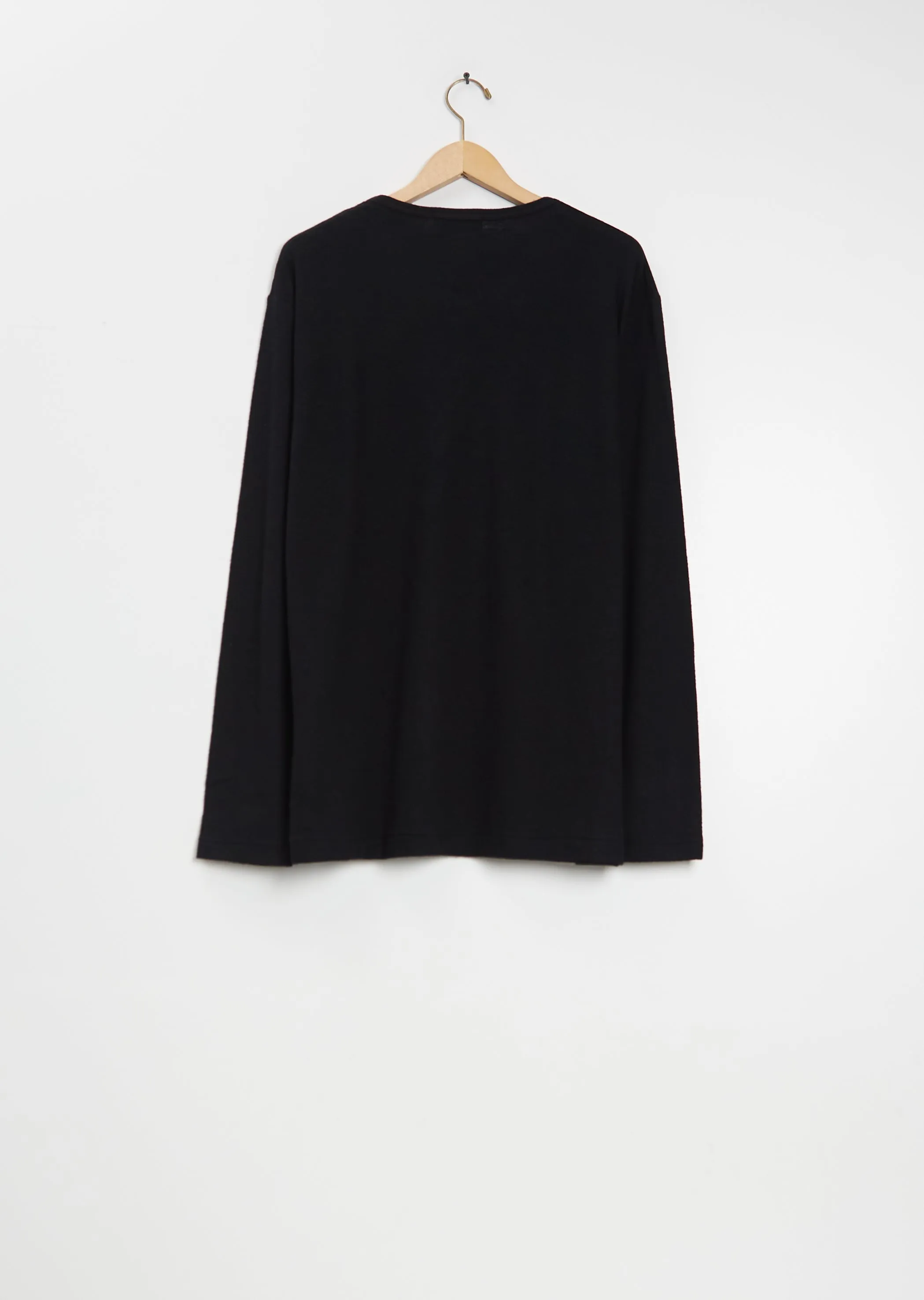 Long Sleeve Wool Tee — Black sold by La Garconne product image thumbnail 2