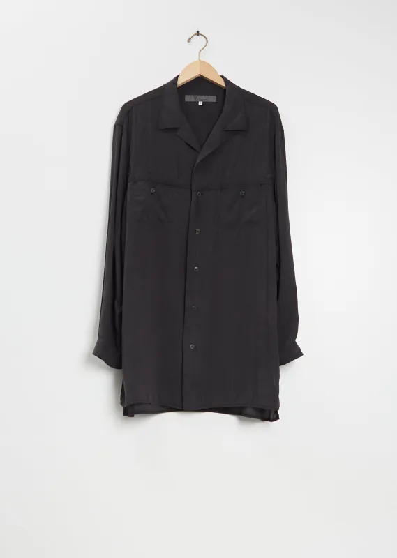 Fluid Notched Collar Shirt sold by La Garconne