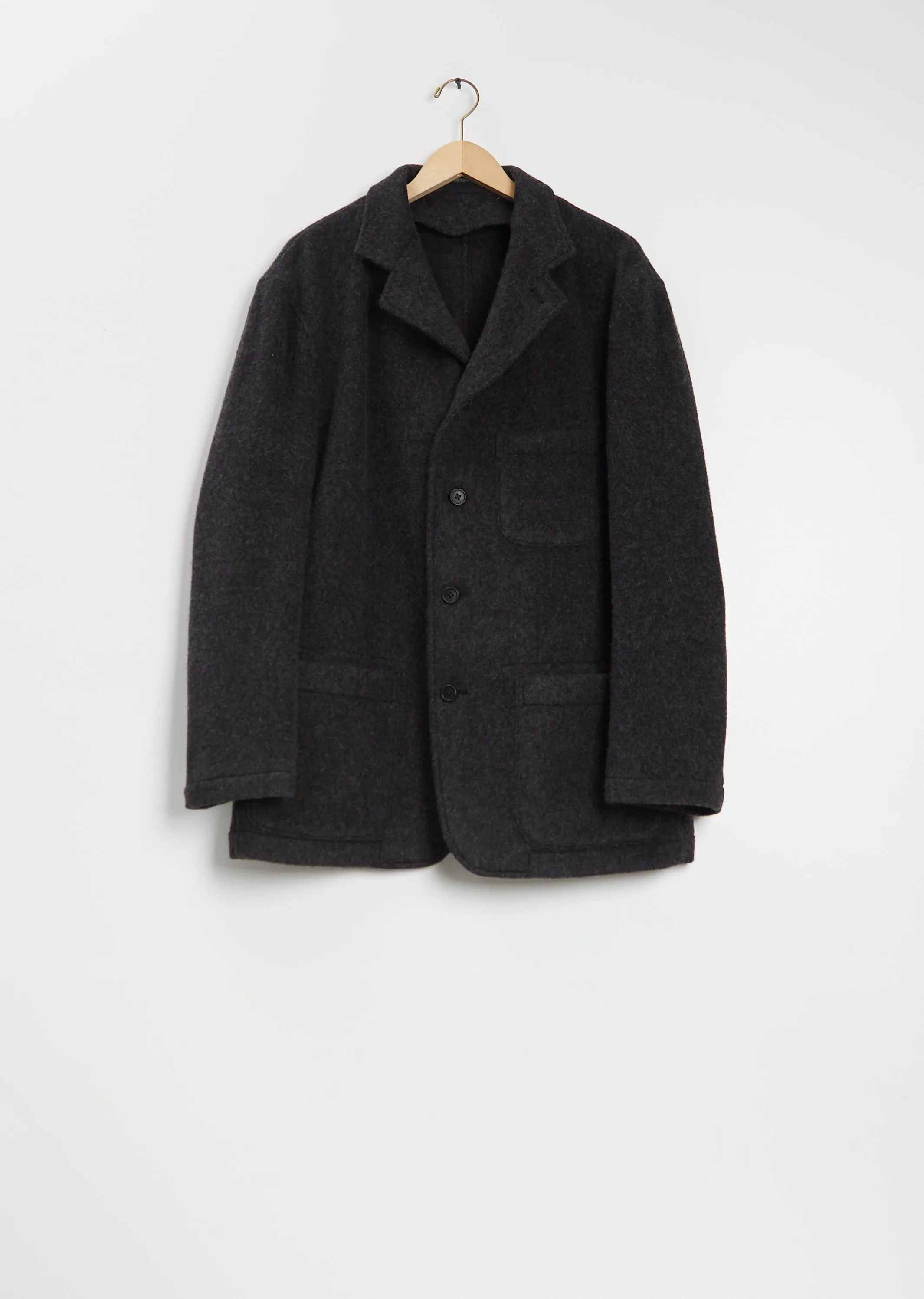 Stretch Wool Herringbone Jacket sold by La Garconne