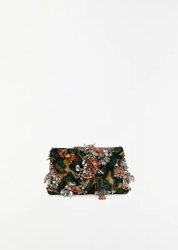 Embelished Envelope Clutch sold by La Garconne