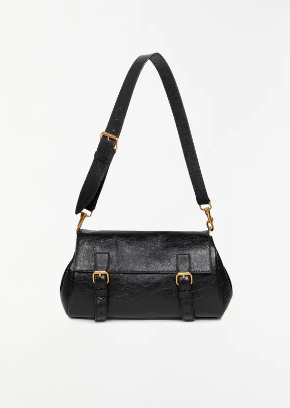 Buckle Leather Satchel made by Dries Van Noten