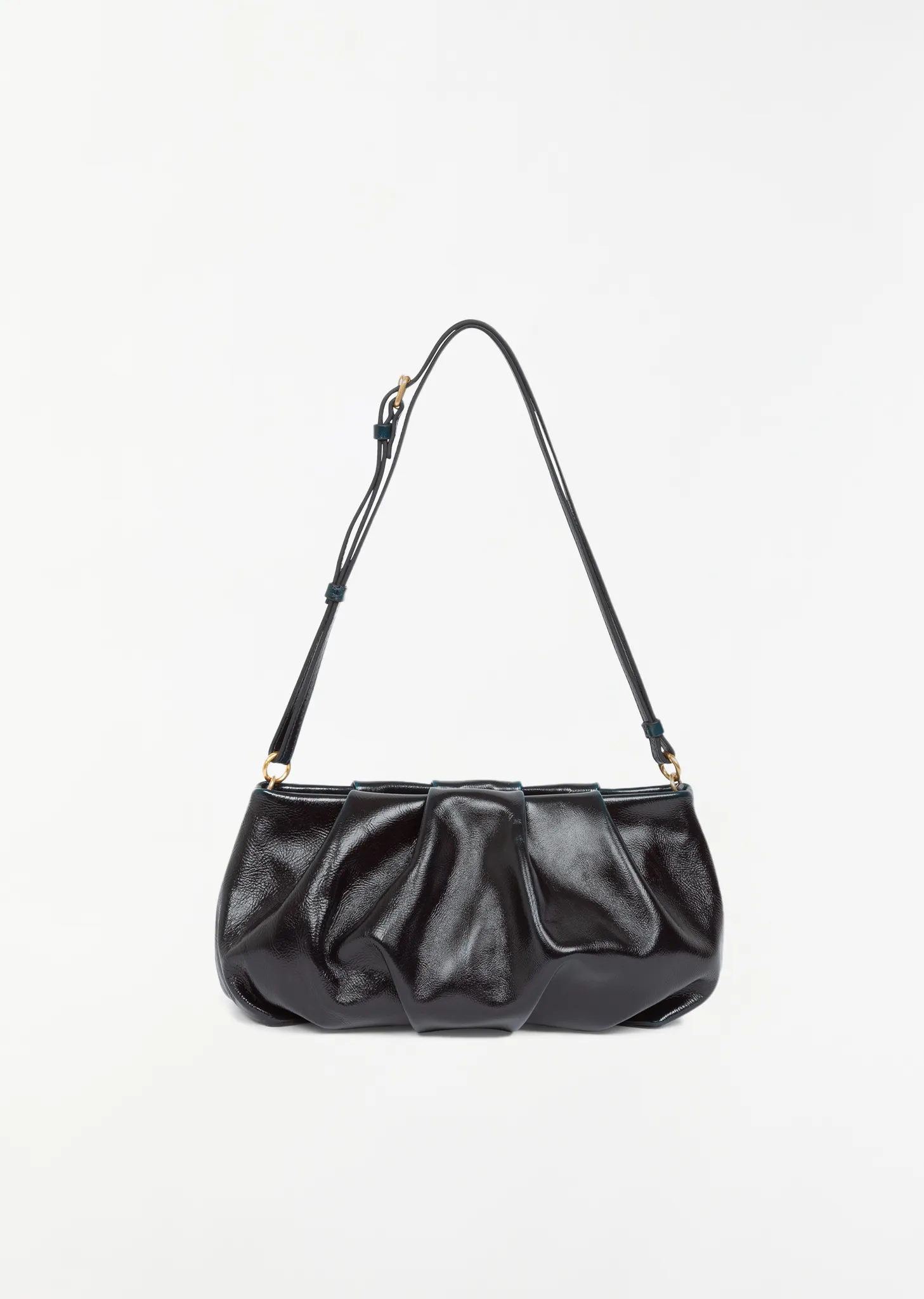 Shoulder Leather Cloud Bag — Turquoise sold by La Garconne