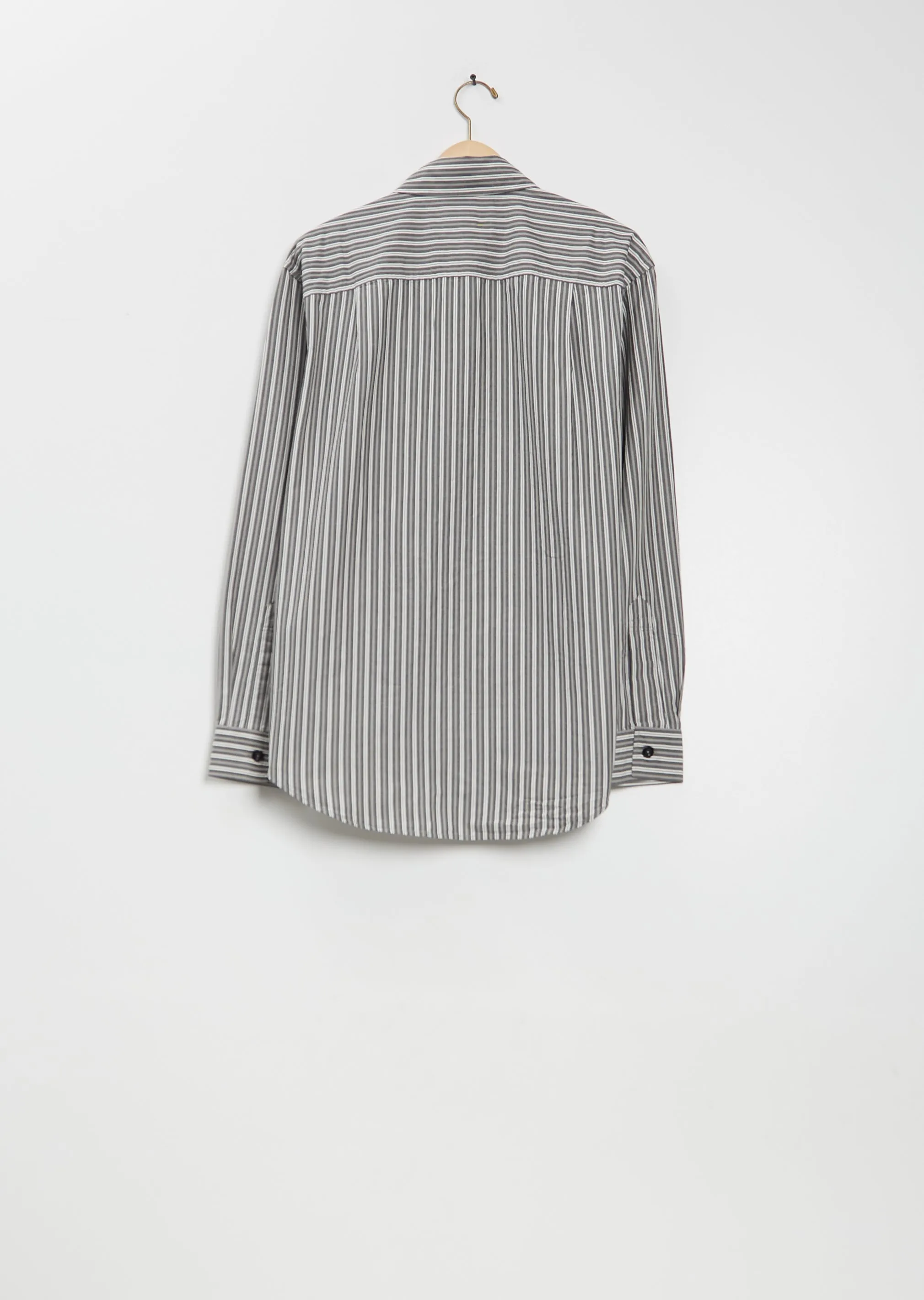 Basic Cotton Shirt — Forest / Grey / Off White sold by La Garconne product image thumbnail 2
