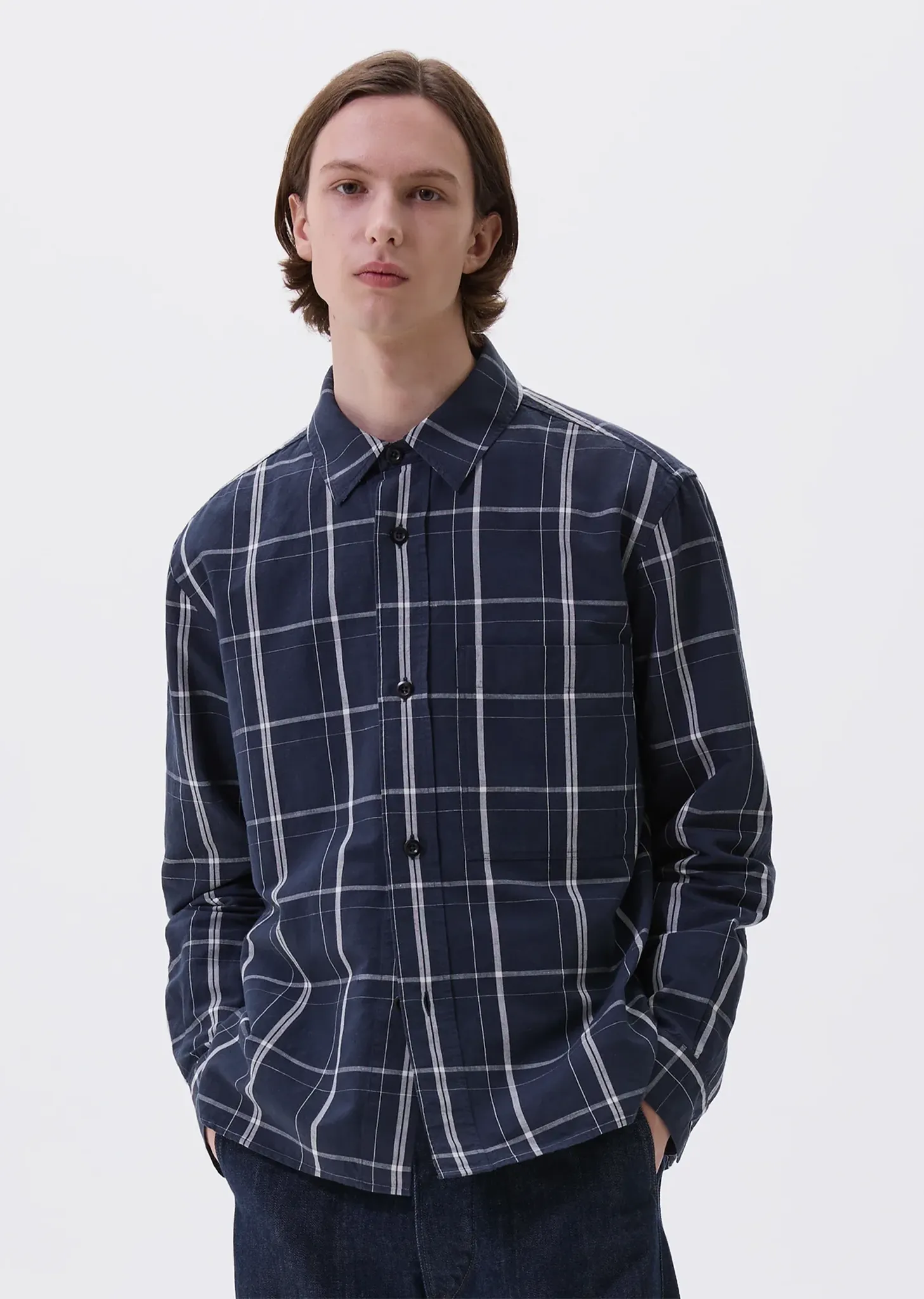 Overall Cotton Linen Shirt sold by La Garconne product image thumbnail 3