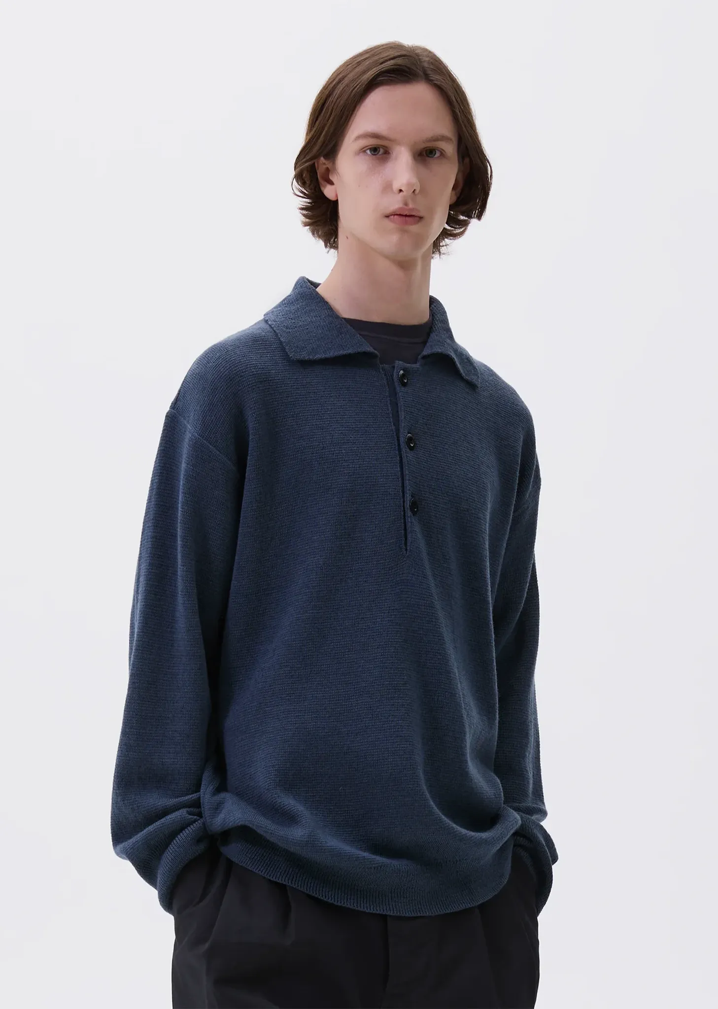 Oversized Wool Knitted Polo sold by La Garconne product image thumbnail 3
