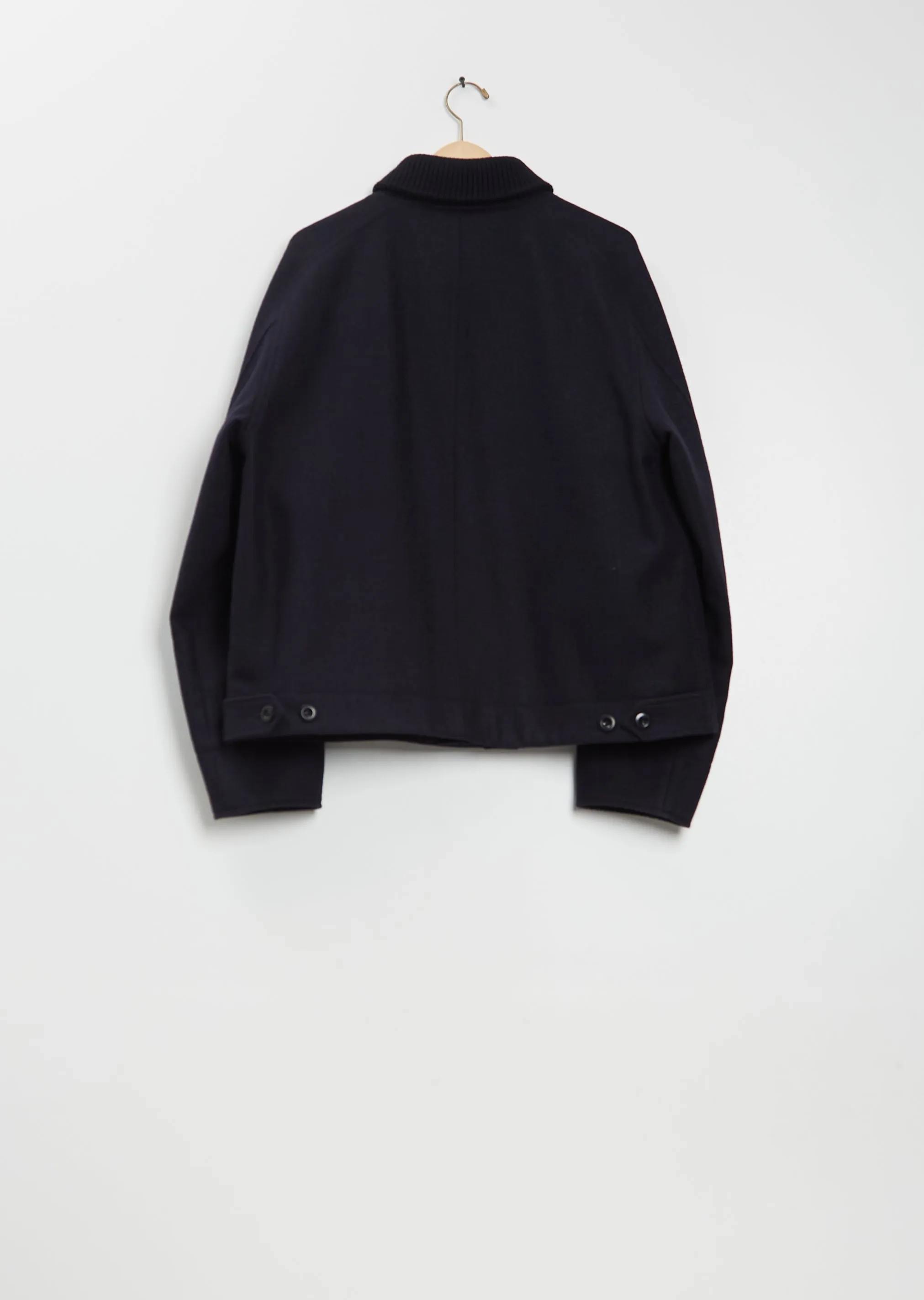 Rib Neck Wool Jacket sold by La Garconne product image thumbnail 2