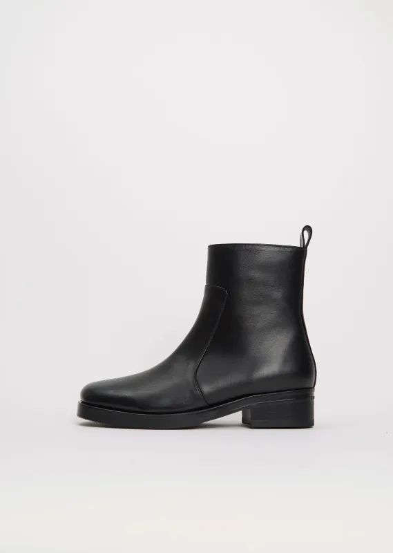 Square Toe Leather Boot made by Studio Nicholson