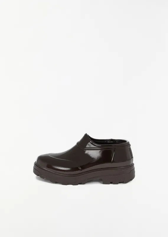x Tretorn Beth Loafer — Shiny Coffee Brown sold by La Garconne
