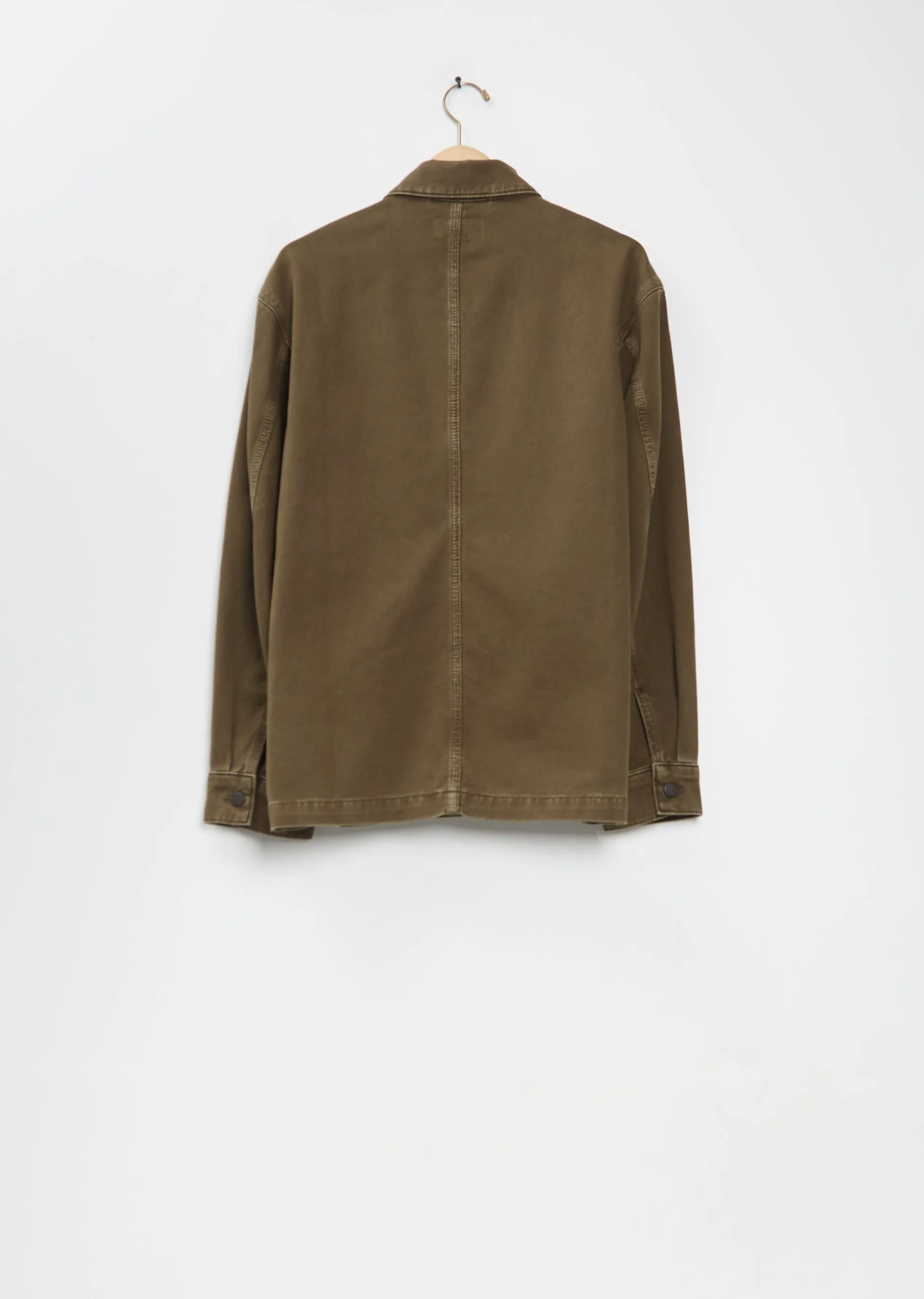 Workwear Cotton Denim Overshirt — Moss Green sold by La Garconne product image thumbnail 2