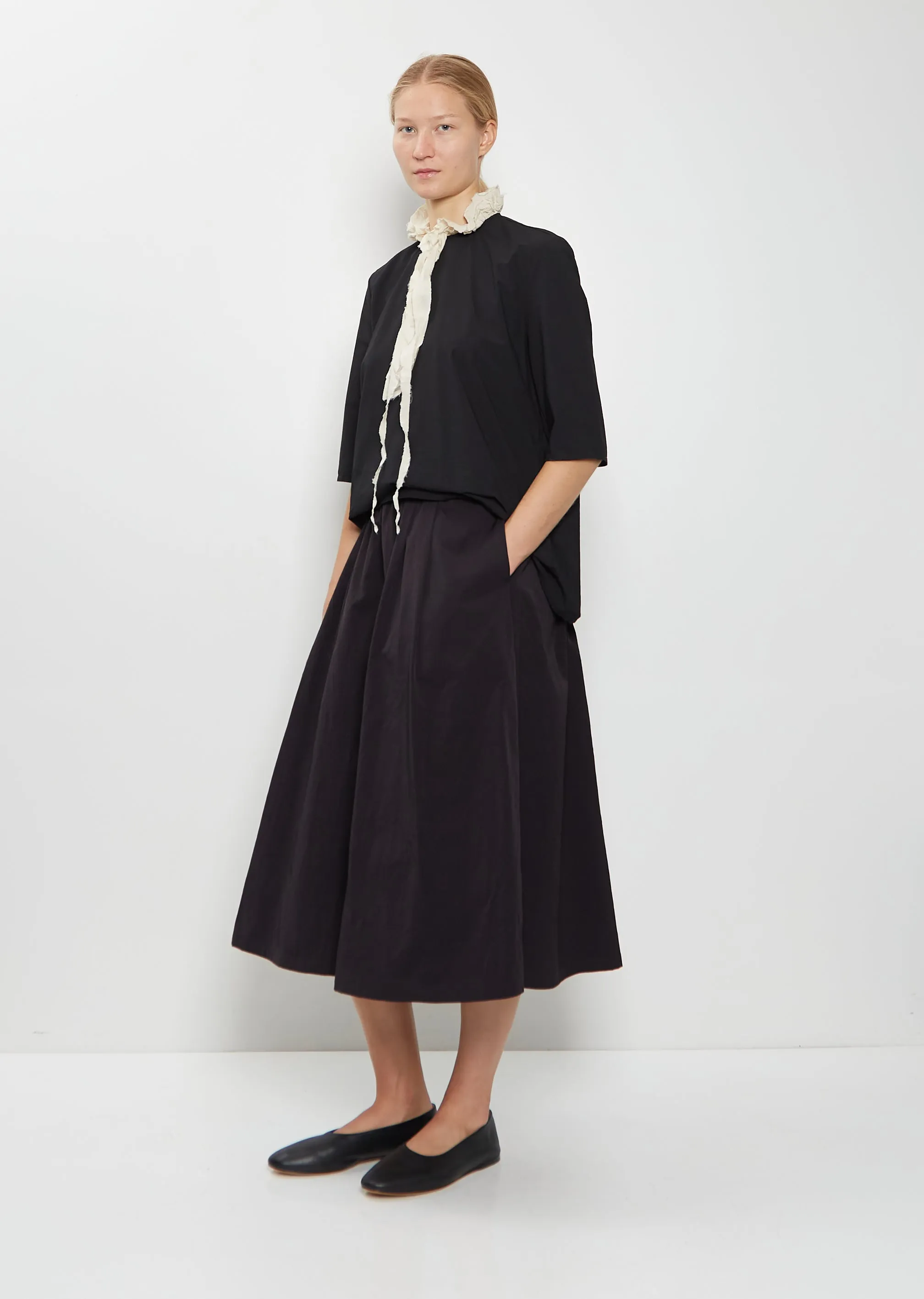 Cotton Pleated Skirt sold by La Garconne product image thumbnail 4
