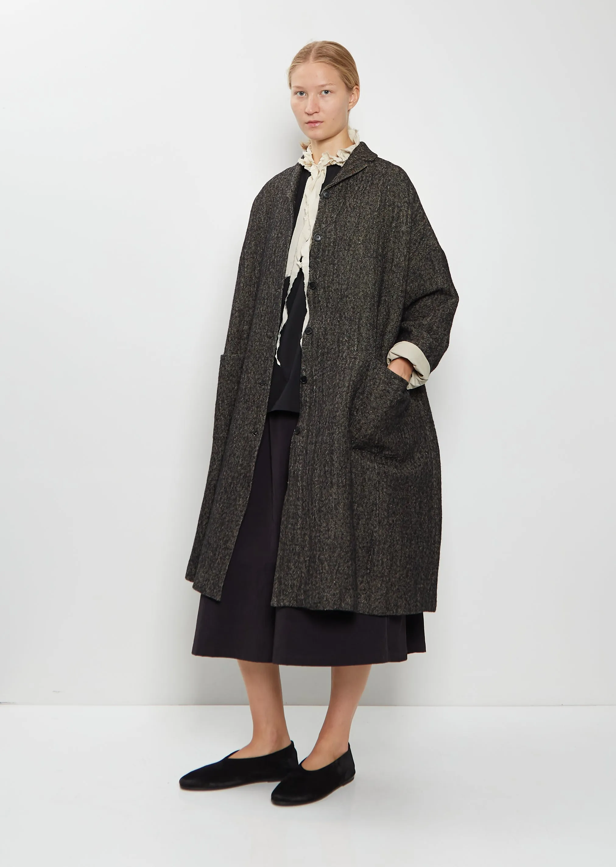 Hemp Wool Long Coat sold by La Garconne product image thumbnail 4
