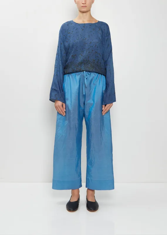 Wide Leg Silk Satin Pants sold by La Garconne