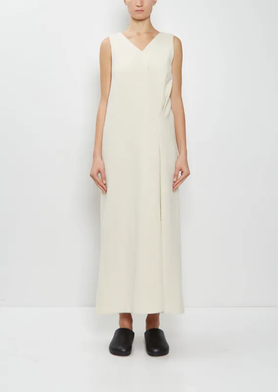 Homespun Tweed Drape Dress sold by La Garconne