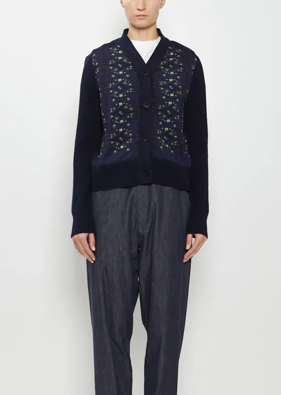 Sock Wool V-Neck Cardigan sold by La Garconne