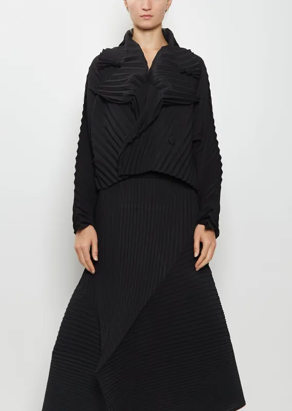 Wave Pleats Jacket sold by La Garconne
