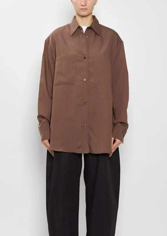 Leto Oversized Classic Shirt sold by La Garconne