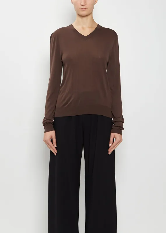 Katarina Silk Blend Top sold by La Garconne