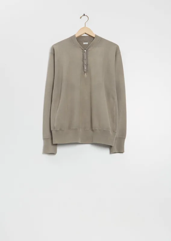 Vintage Half Zip Rib Collar Sweatshirt sold by La Garconne