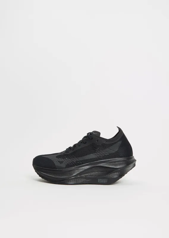 x Mizuno Wave Rebellion Pro 3 Sneaker — Black sold by La Garconne